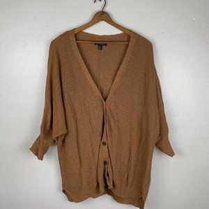 American Eagle Tan Button Cardigan